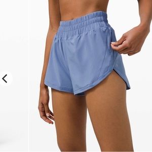 Lululemon Track That High Rise 3” Short, 8, Waterdrop